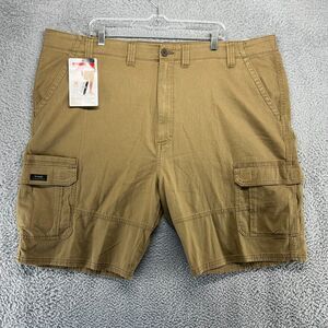 Wrangler Shorts Mens 46 Brown Cargo Relaxed Fit At Knee Workwear 10" Inch NEW